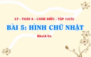 Dấu hiệu nhận biết Hình chữ nhật, tính chất, khái niệm Hình...